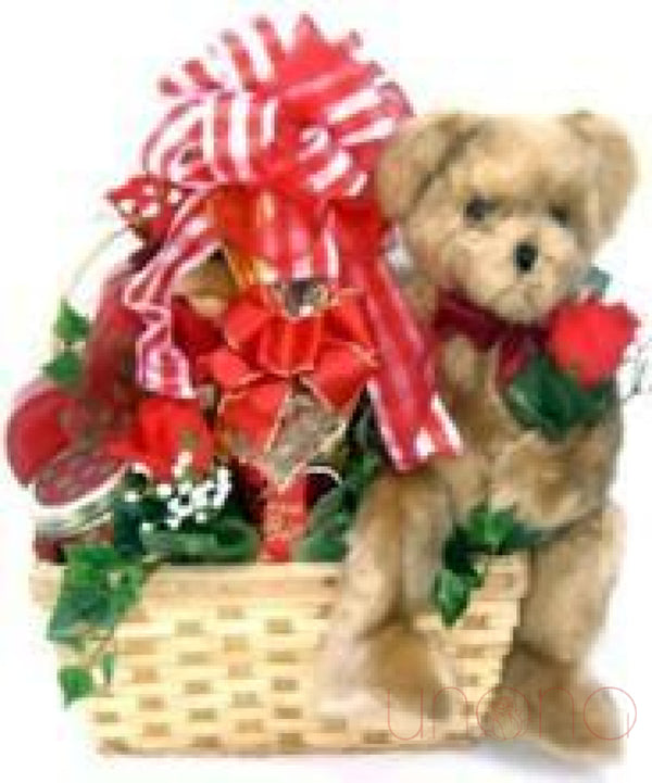 Lovely Basket with a Teddy Bear | Ukraine Gift Delivery.