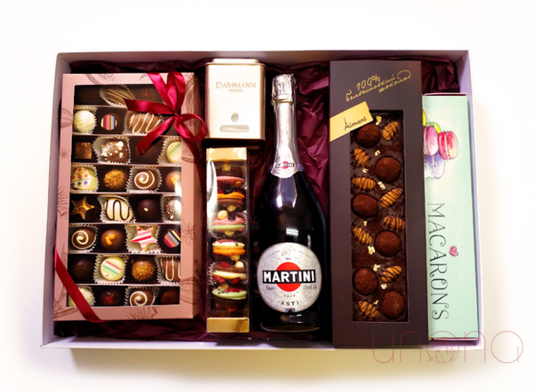 Delicious Chocolate Asti Set Gift Box Baskets