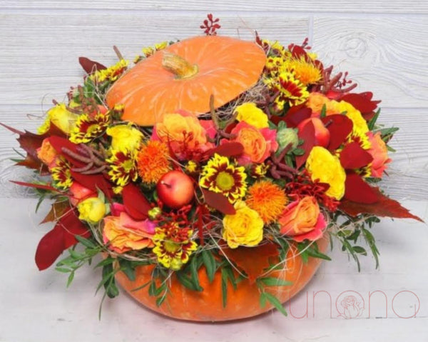 Luxury Pumpkin Arrangement Flowers
