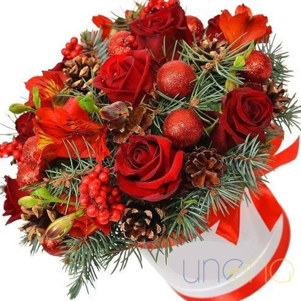 Magic Touch Arrangement – Christmas flower delivery in Ukraine