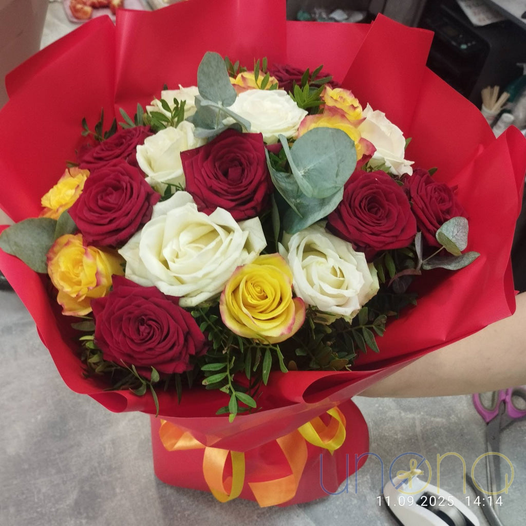 Magnificent Autumn Roses Bouquet Thanksgiving