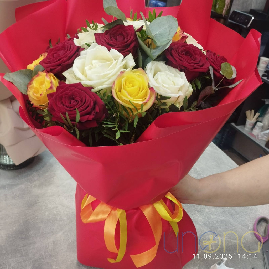 Magnificent Autumn Roses Bouquet Thanksgiving