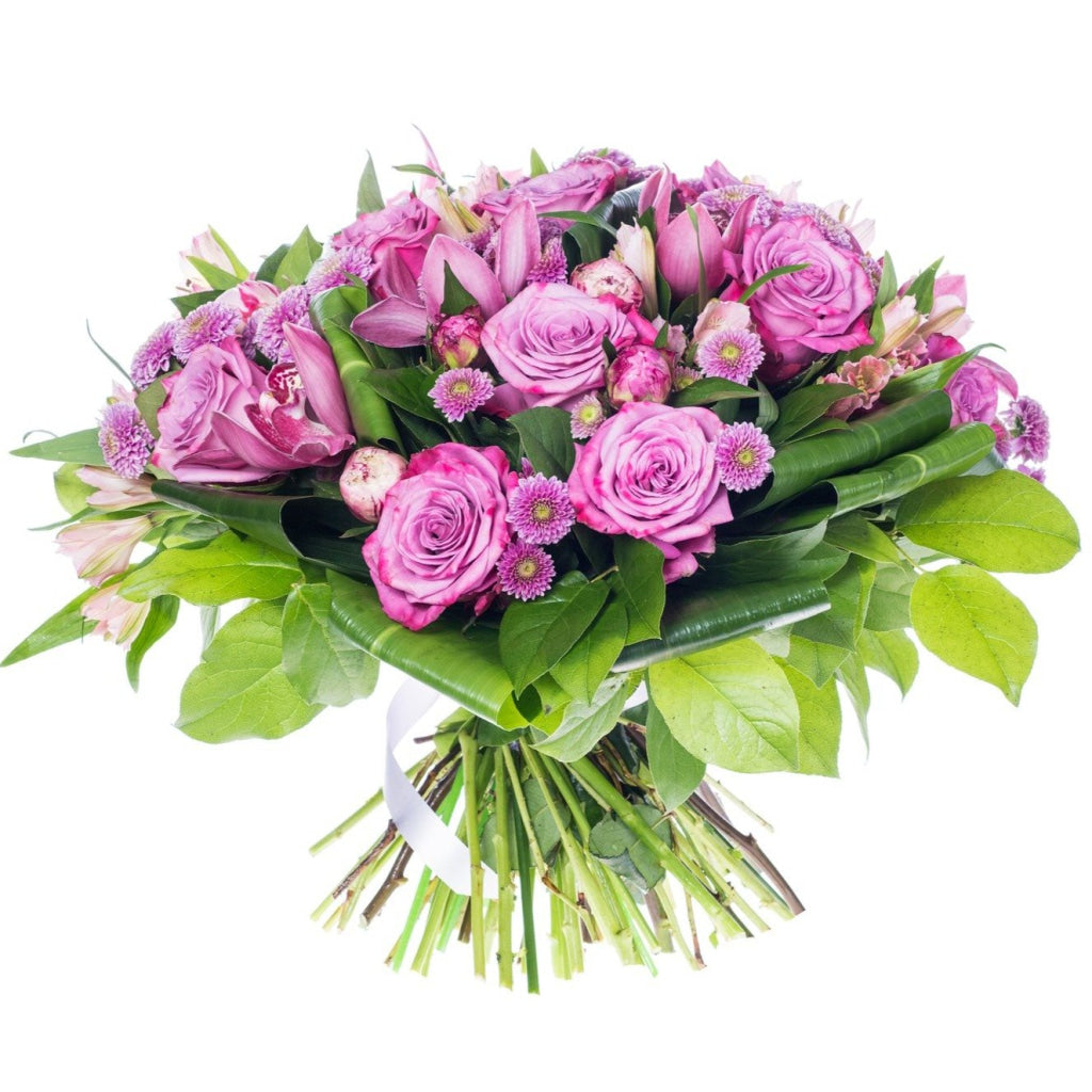 Send roses, orchids, asters & alstroemeria to Ukraine – Make Her Day arrangement