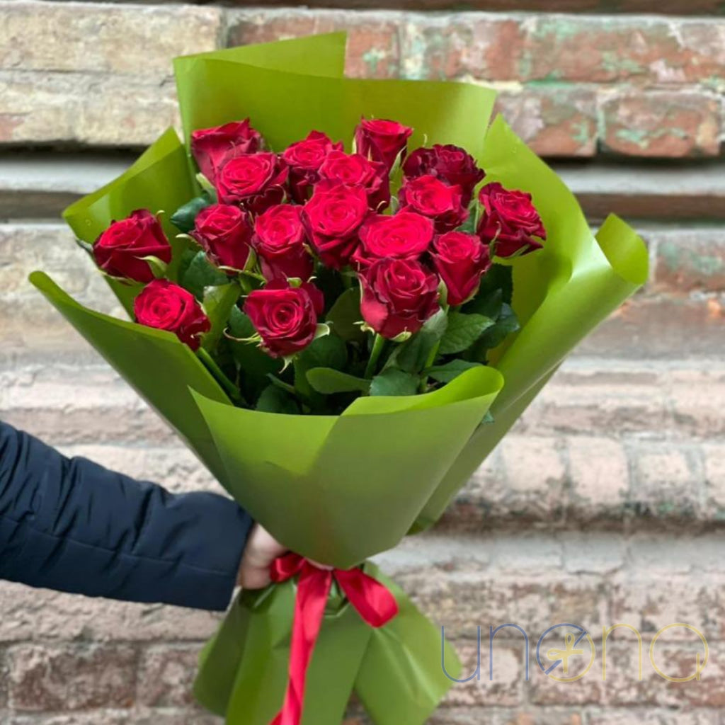 Professional flower gift with roses in Odessa Ukraine