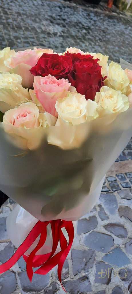 Romantic rose arrangement in Odessa Ukraine