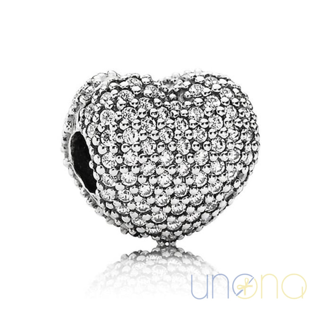 OPEN MY HEART CZ CHARM | Ukraine Gift Delivery.