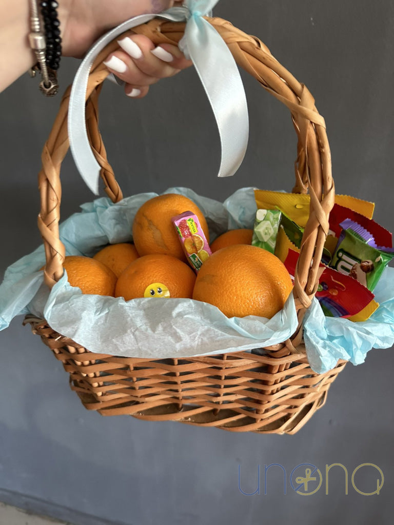 Oranges and Sweets Gift Basket Easter