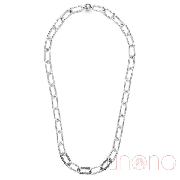 Pandora Style Sterling Silver Link Necklace | Ukraine Gift Delivery.