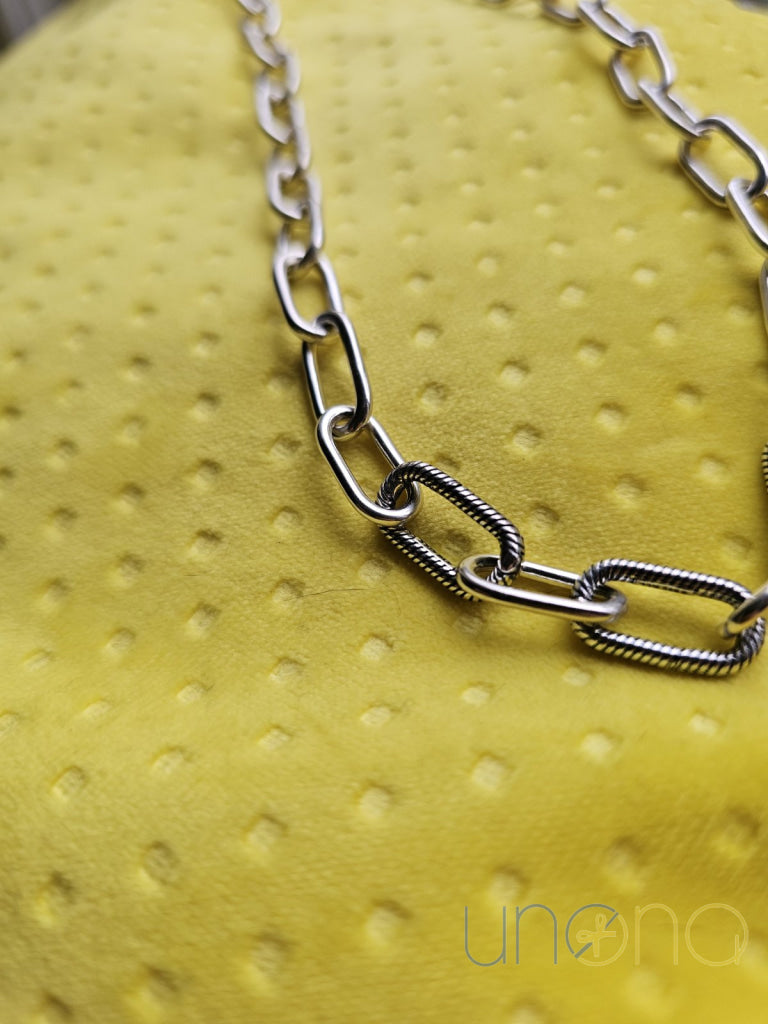 Pandora style silver chain necklace 45 cm for Ukrainian woman