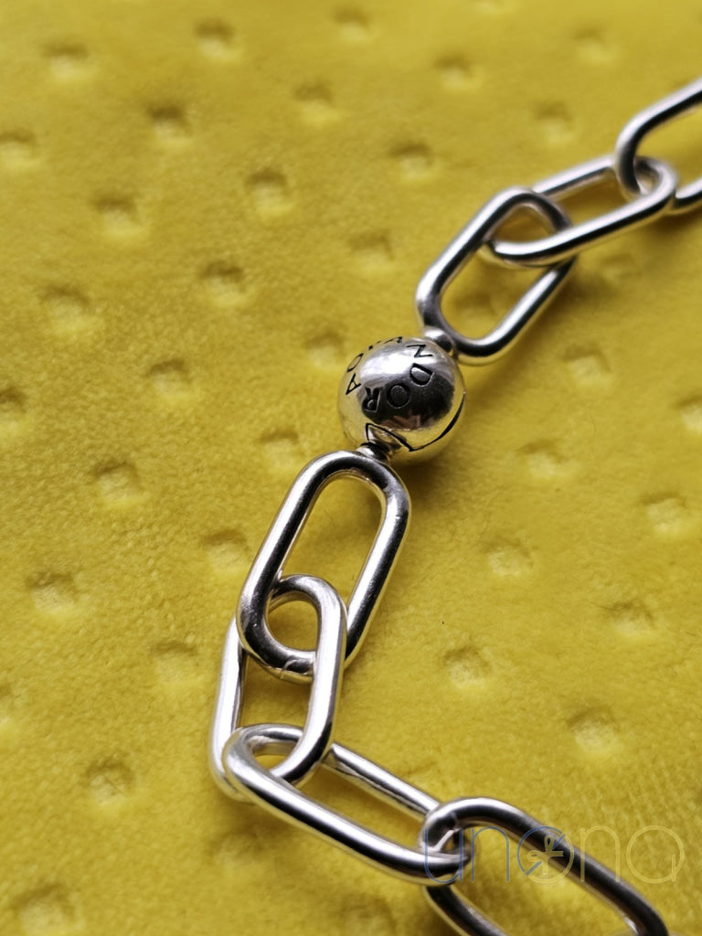 Chunky sterling silver link necklace with snake-chain texture, Ukraine delivery