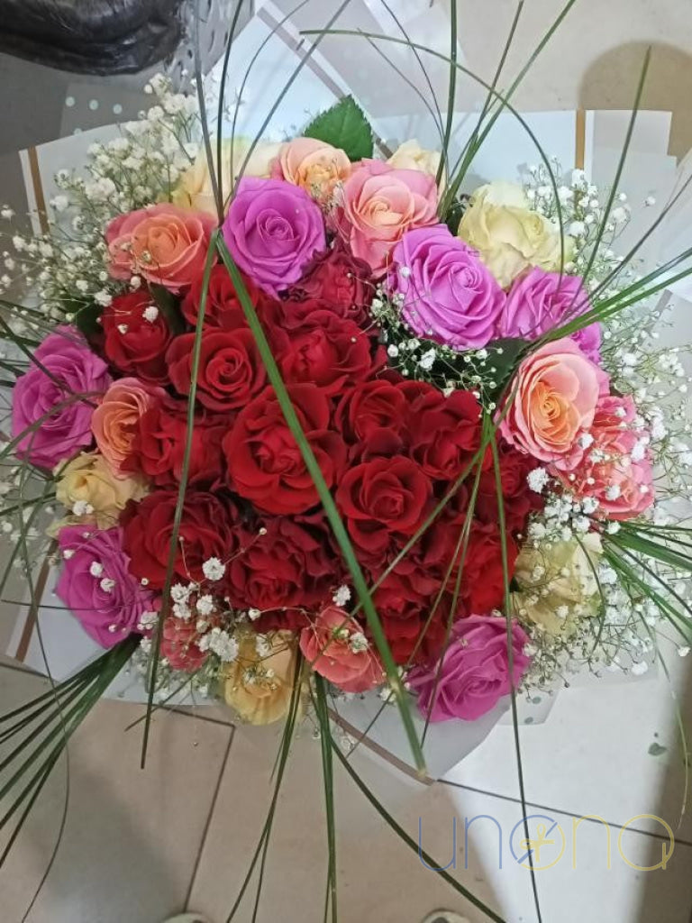 Passionate Heart Covered With Roses By Holidays