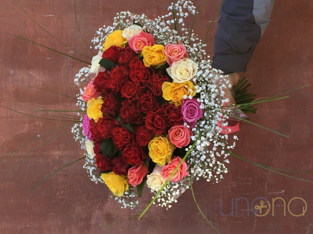 Passionate Heart Covered with Roses | Ukraine Gift Delivery.