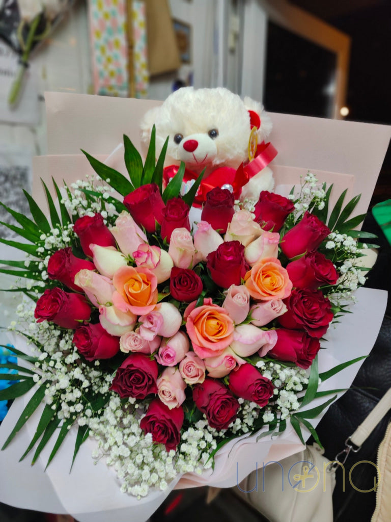 Passionate Heart Covered with Roses By Holidays