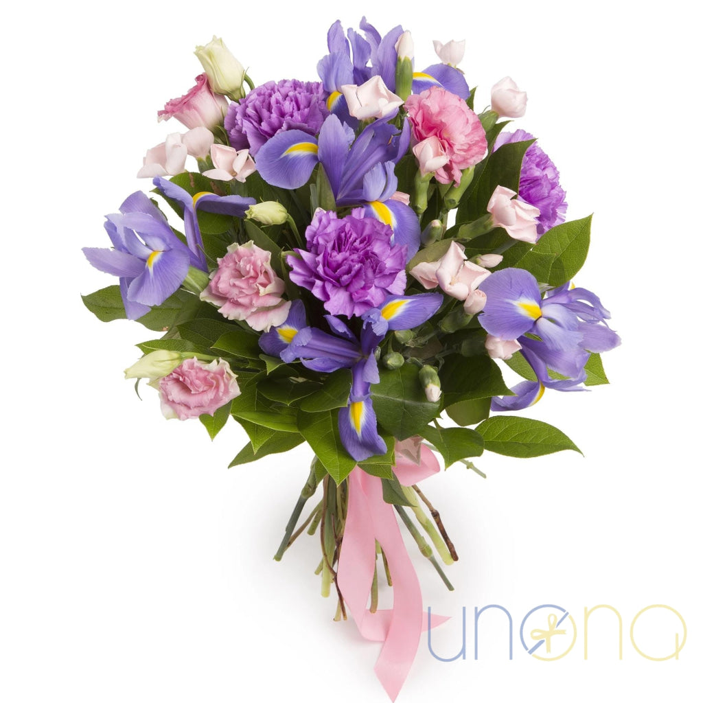 purple haze bouquet elegant flowers