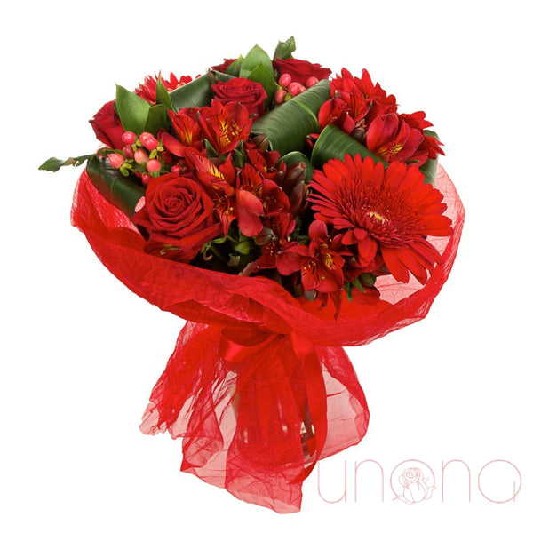 Radiantly Rouge Bouquet | Ukraine Gift Delivery.