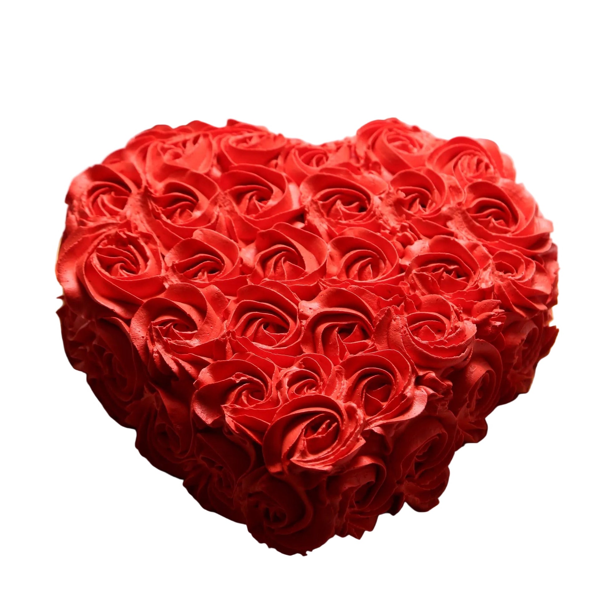 Romantic heart-shaped chocolate cake gift delivered in Ukraine