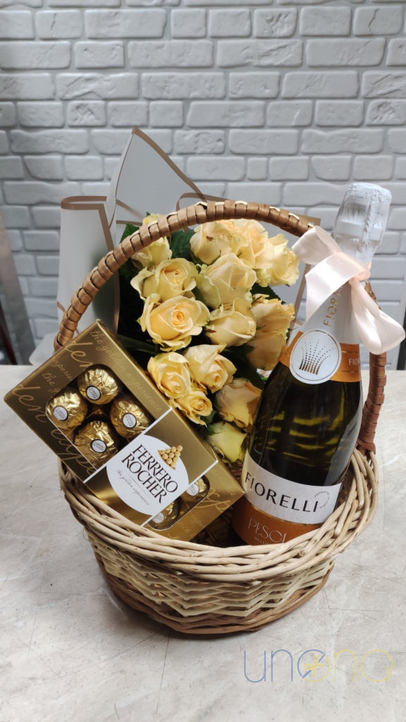 Romantic Trio Gift Basket By Holidays