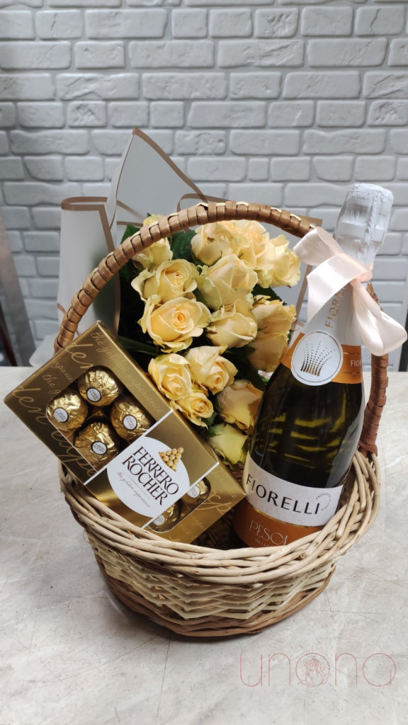 Romantic Trio Gift Basket By Holidays