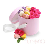 Rose and Macaroons Sweet Box | Ukraine Gift Delivery.