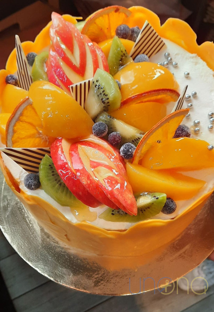 Fresh Fruit Cake gift delivered to loved ones in Ukraine
