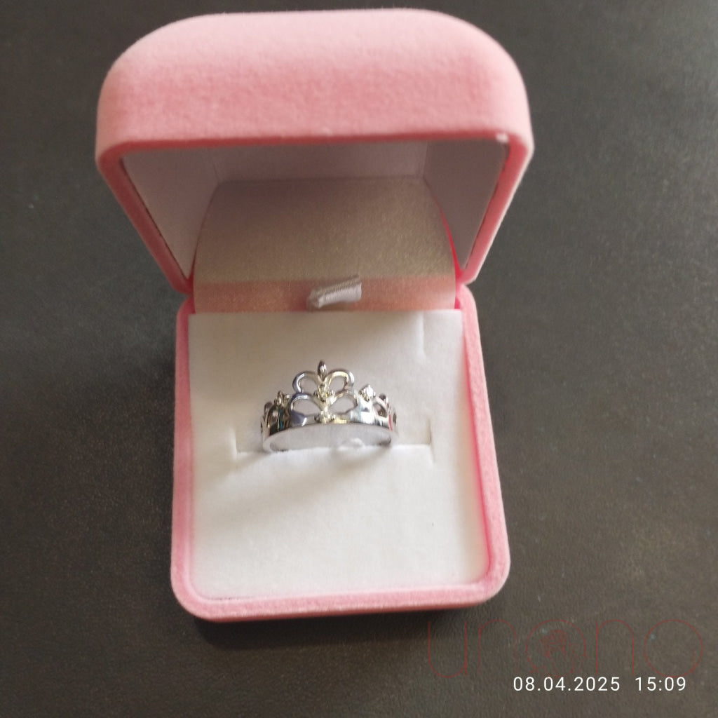Silver Crown Ring with CZ By Price