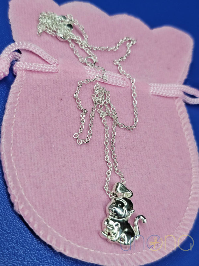 Silver Monkey Pendant with a Chain By Holidays