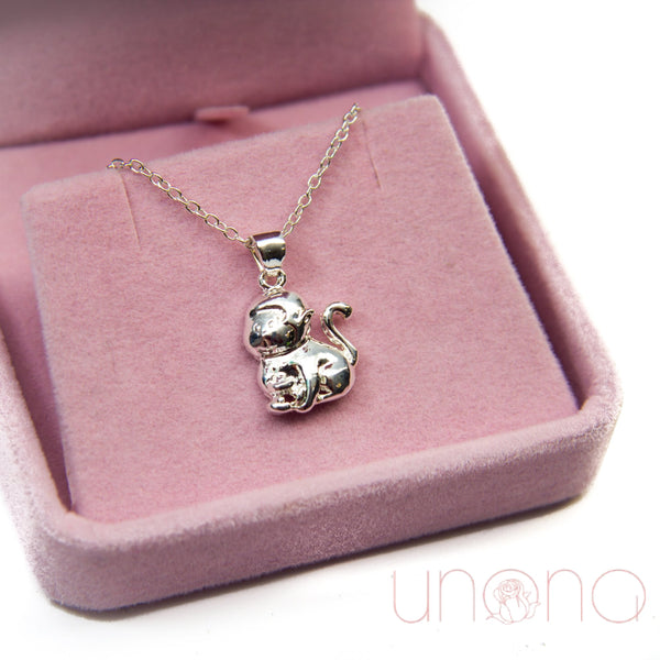 Silver  Monkey Pendant with a Chain | Ukraine Gift Delivery.