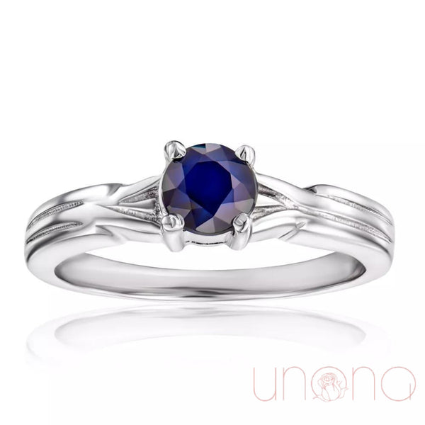 Silver Ring With Sapphire Jewelry