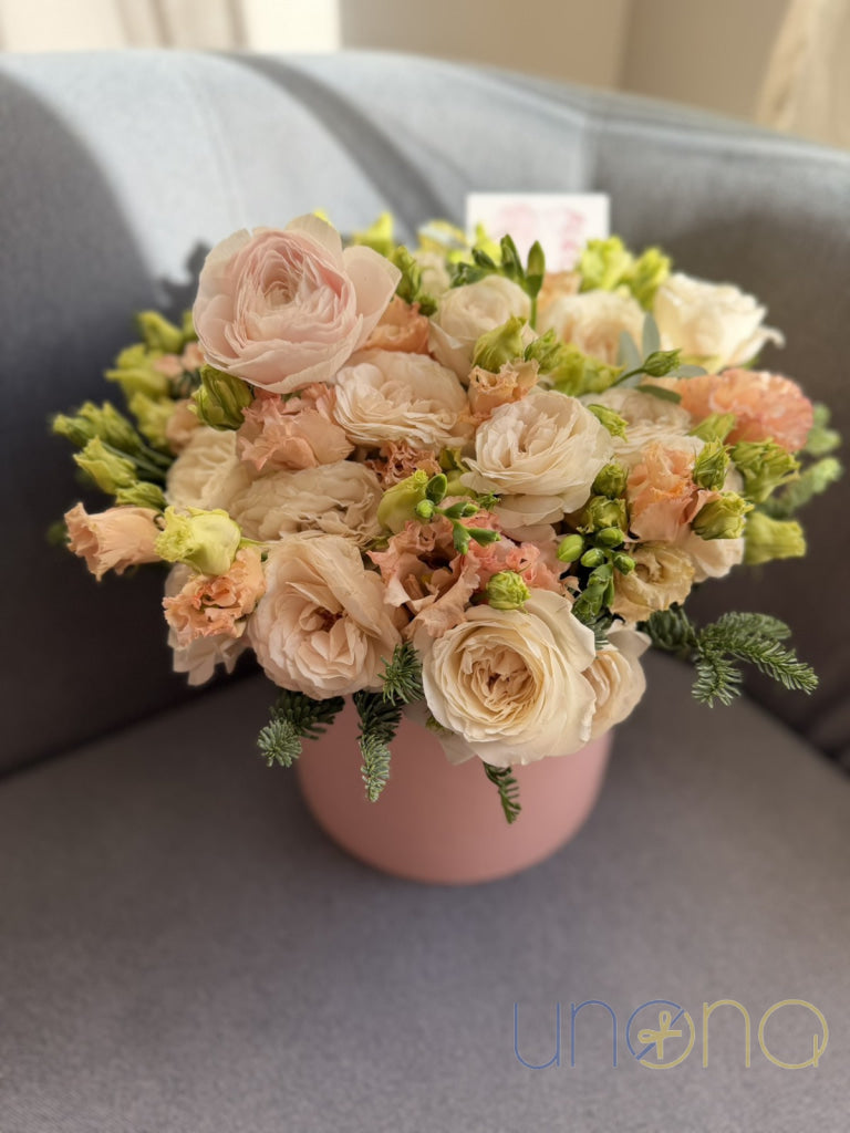 Snowy Chiffon Bouquet Christmas flowers