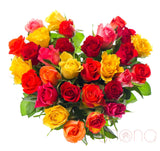 Sparkling Heart Roses Arrangement | Ukraine Gift Delivery.