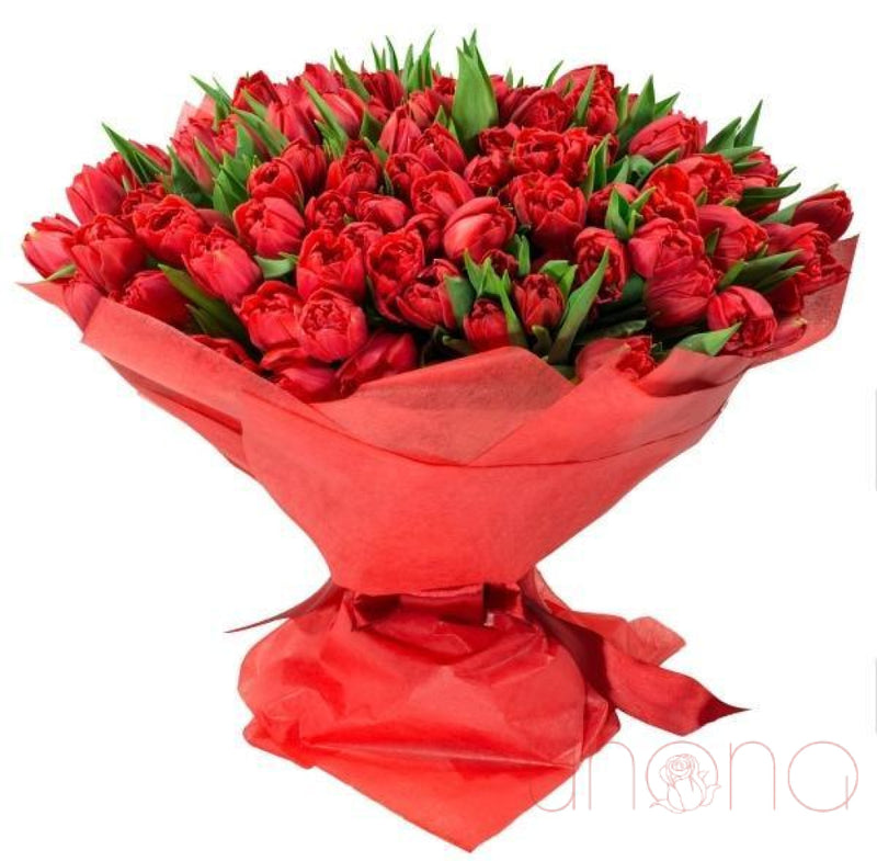 Spring Affection Tulips Bouquet | Ukraine Gift Delivery.
