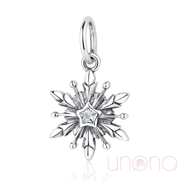 Sterling Silver Snowflake Charm | Ukraine Gift Delivery.