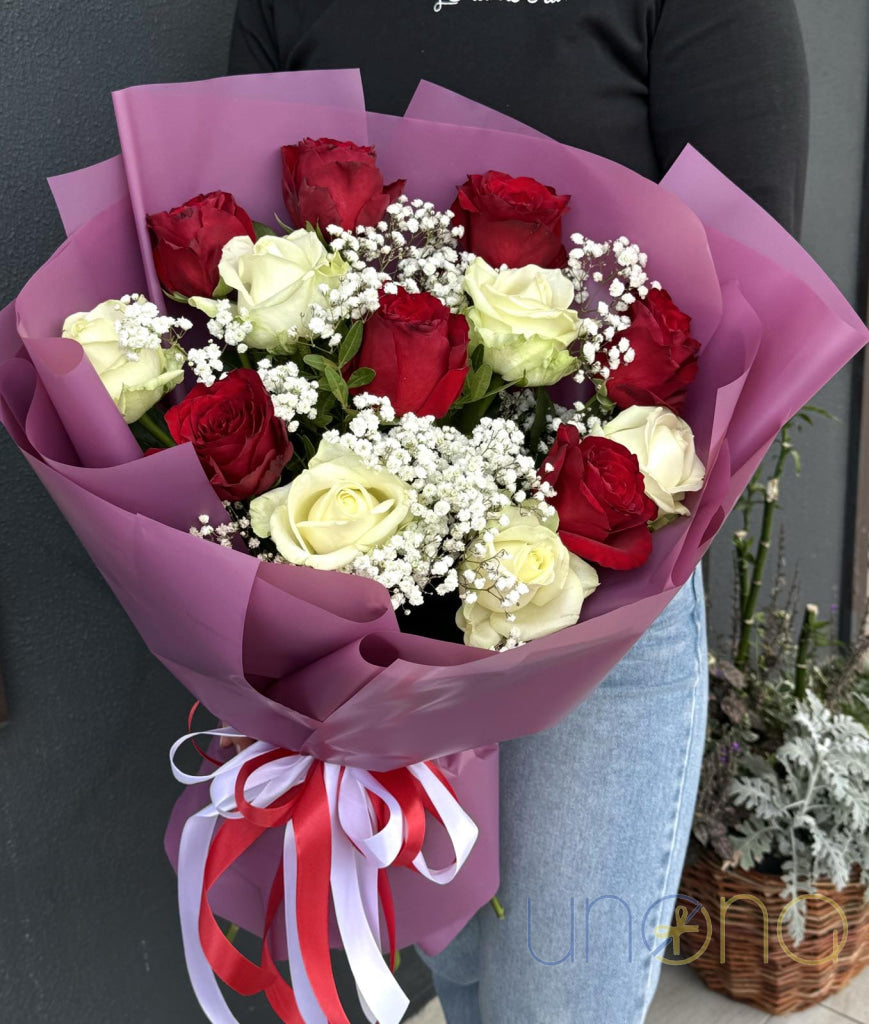 Devotion rose bouquet in Sumy Ukraine