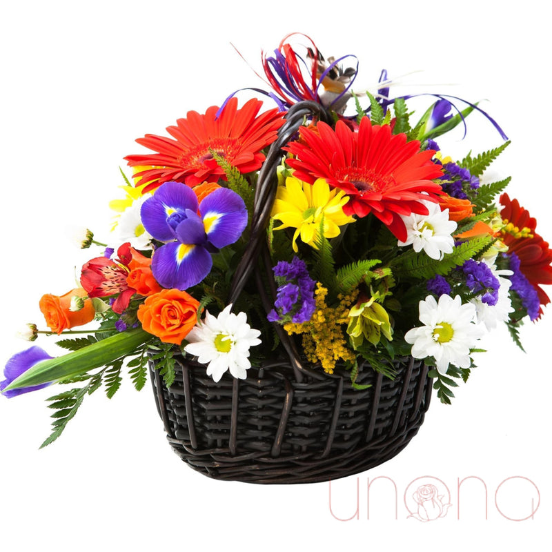 Sweet and Pretty Blooms Basket | Ukraine Gift Delivery.