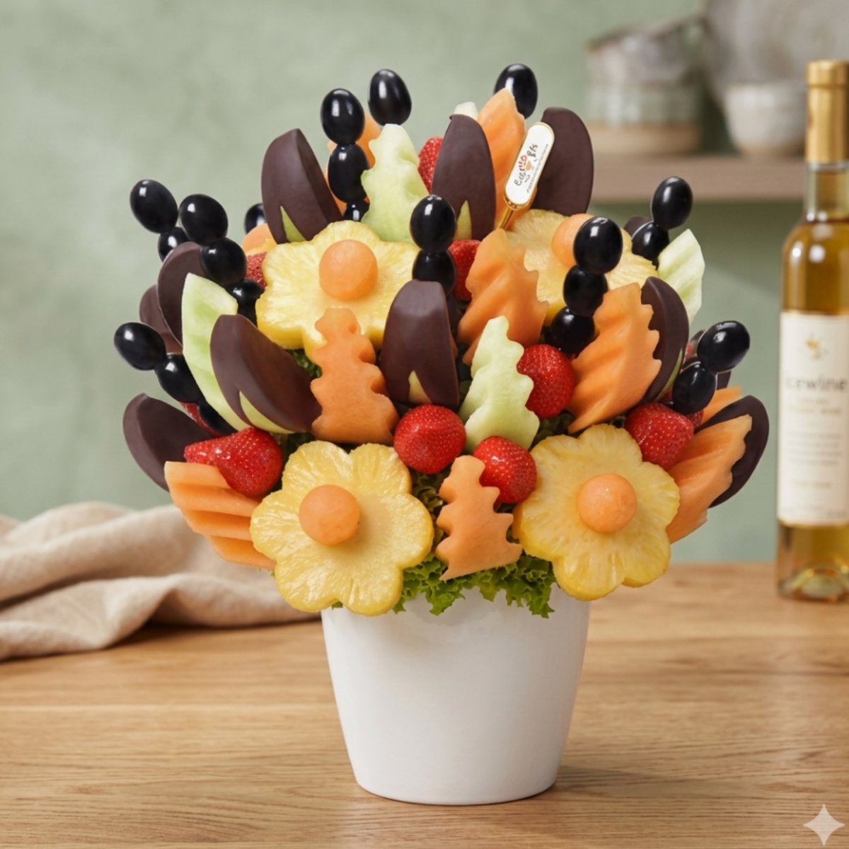 Sweet delight fruit bouquet for delivery in Kyiv