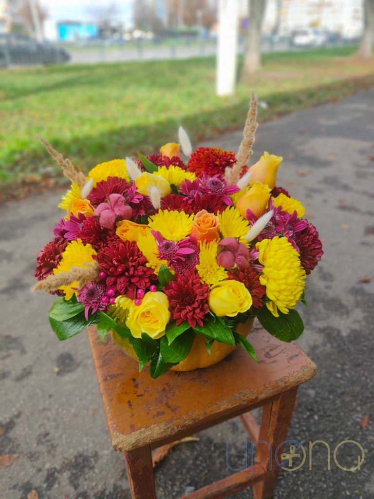 Thanks-for-Giving a Pumpkin Flowers
