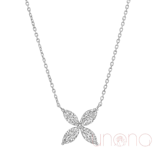 Tiffany Style Sterling Silver Flower Necklace | Ukraine Gift Delivery.