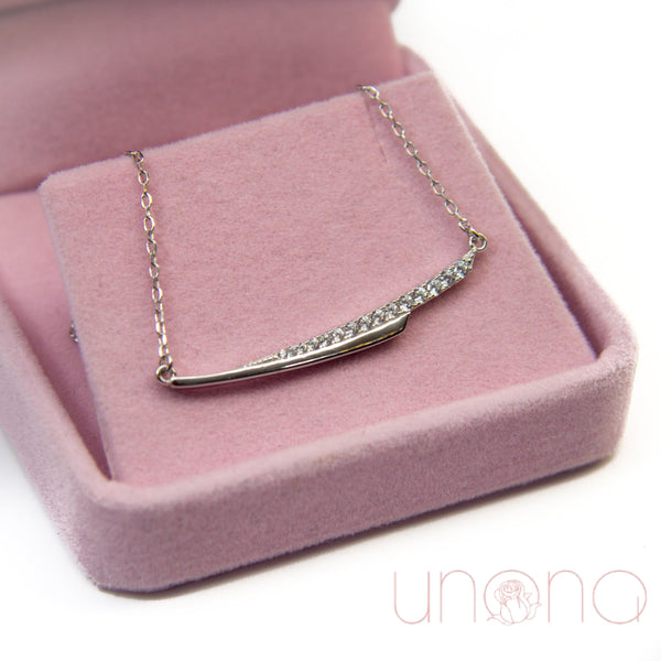 Trendy Horizontal Silver Necklace | Ukraine Gift Delivery.