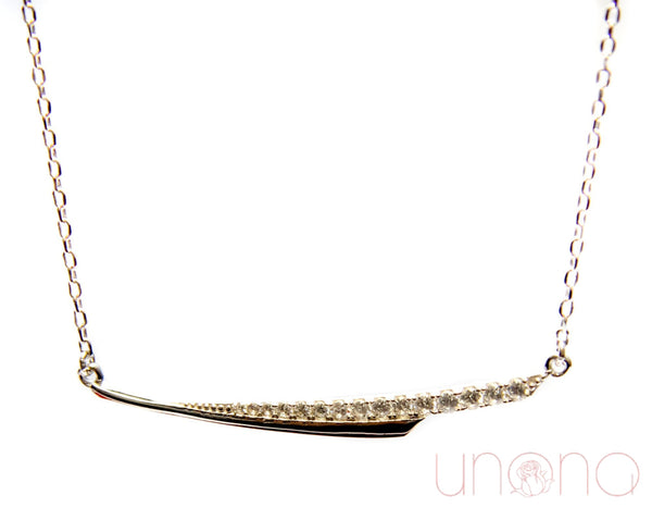 Trendy Horizontal Silver Necklace | Ukraine Gift Delivery.
