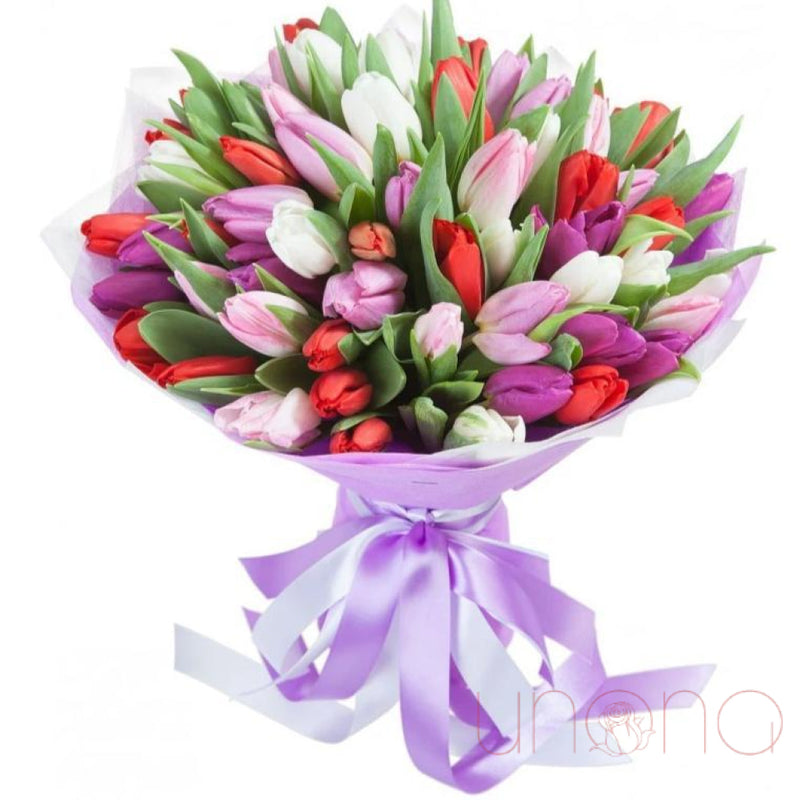 Tulip Abundance Bouquet | Ukraine Gift Delivery.