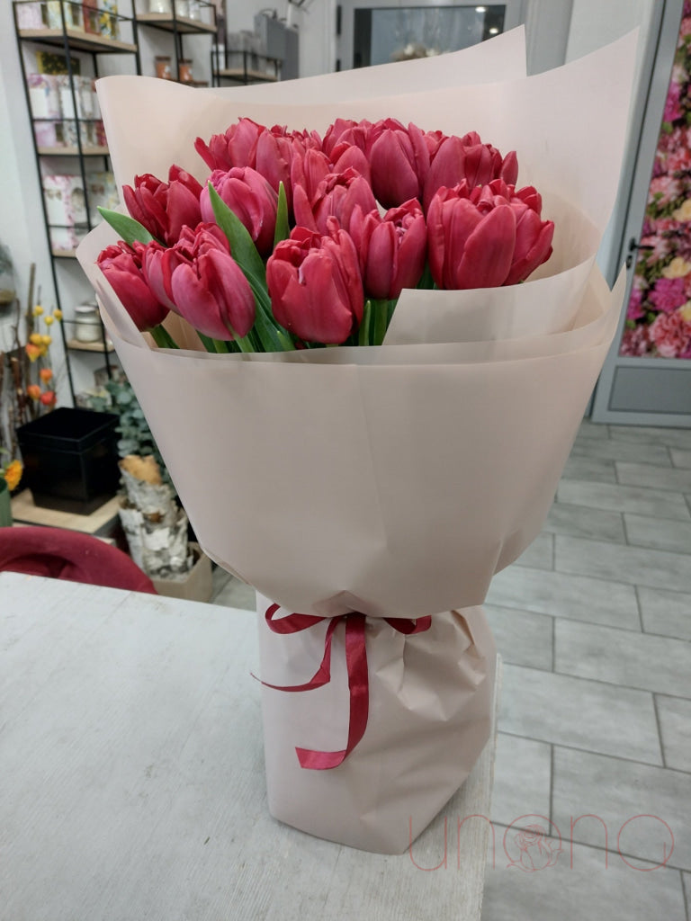 Vivid Tulips Bouquet Flowers