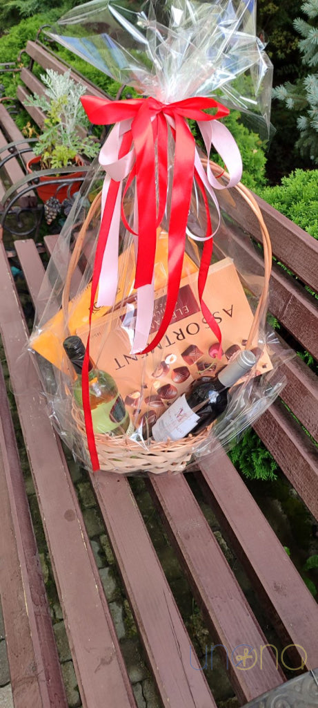 Wine and Chocolates Gift Basket By Holidays