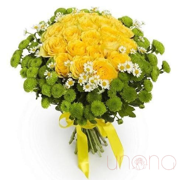 Yellow Charm Bouquet | Ukraine Gift Delivery.